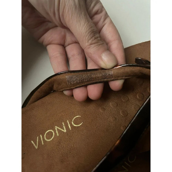 Vionic Women’s Bella ll Toe-Post Tortoise Slip On Thong Sandals - Picture 6 of 8
